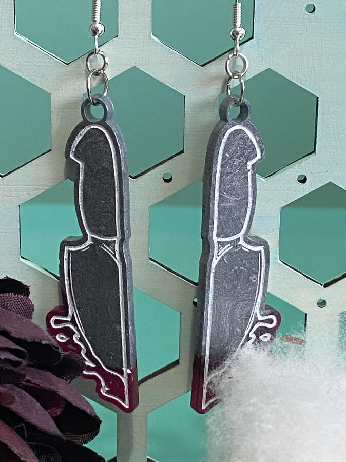 Knife Earrings