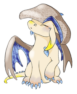 Blue Bolette Mushroom Dragon