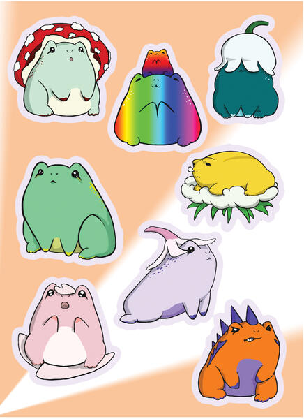 Frogs Sticker Sheet